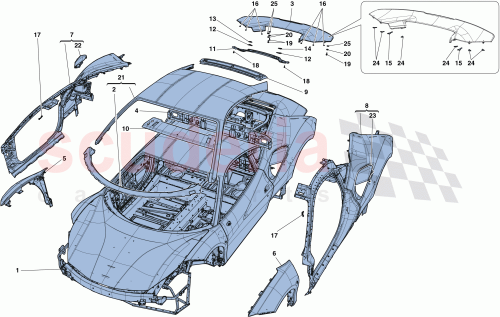 Part Diagram for Ferrari 86821900