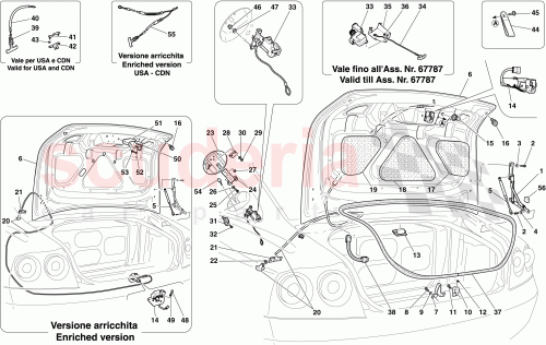 Part Diagram for Ferrari 66982600