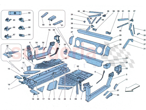 Part Diagram for Ferrari 83814600
