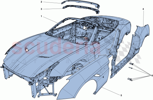 Part Diagram for Ferrari 69874511