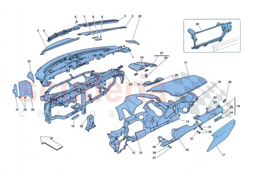 Part Diagram for Ferrari 83516500