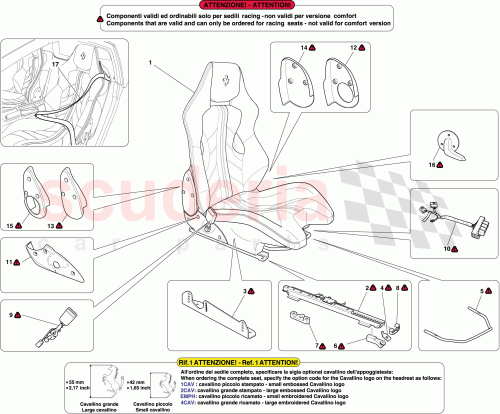 Part Diagram for Ferrari 83859500