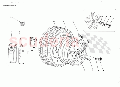Part Diagram for Ferrari 163936