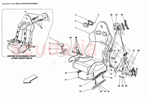 Part Diagram for Ferrari 65408800