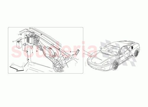Part Diagram for Ferrari 155184