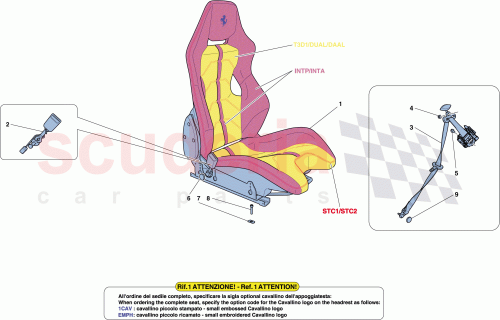 Part Diagram for Ferrari 82447100