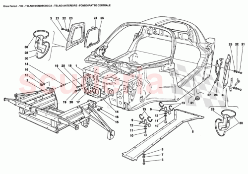 Part Diagram for Ferrari 66534000