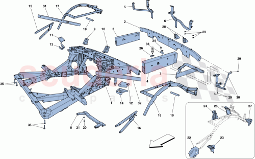 Part Diagram for Ferrari 86017200