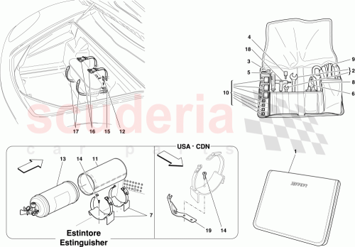 Part Diagram for Ferrari 65253300