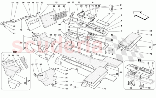 Part Diagram for Ferrari 65799300
