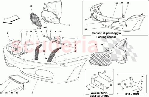 Part Diagram for Ferrari 15687275