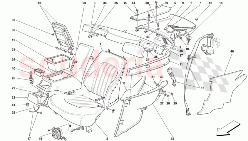 Part Diagram for Ferrari 64226000