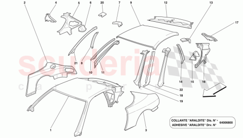 Part Diagram for Ferrari 63133800
