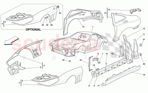 Part Diagram for Ferrari 64561600