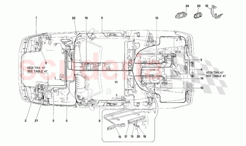 Part Diagram for Ferrari 154767