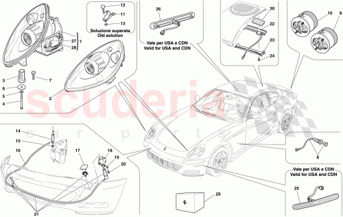 Part Diagram for Ferrari 67008400