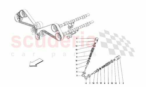 Part Diagram for Ferrari 155130
