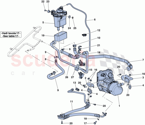 Part Diagram for Ferrari 82329900