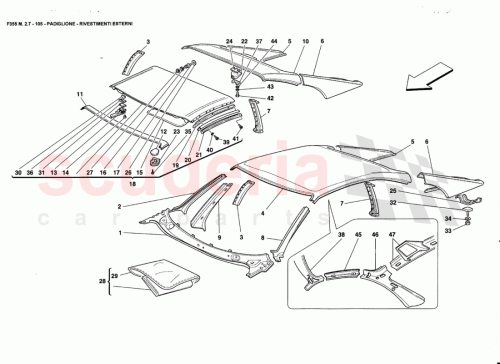 Part Diagram for Ferrari 64922600