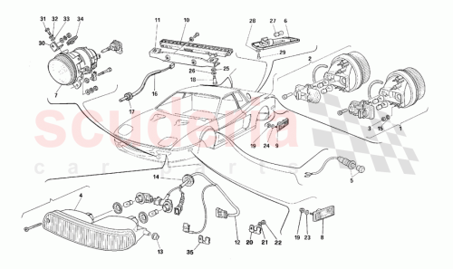 Part Diagram for Ferrari 164474