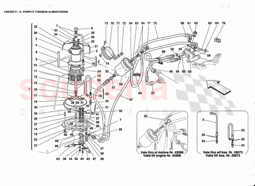 Part Diagram for Ferrari 174904
