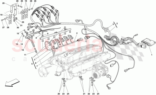 Part Diagram for Ferrari 233556