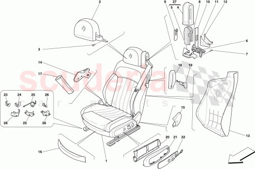 Part Diagram for Ferrari 67586200