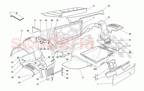 Part Diagram for Ferrari 64576100