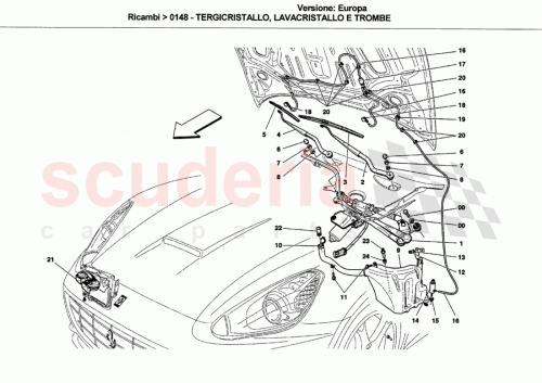 Part Diagram for Ferrari 204704