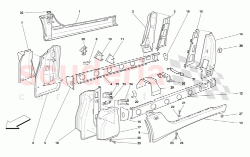 Part Diagram for Ferrari 65833500