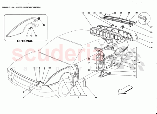 Part Diagram for Ferrari 65749400