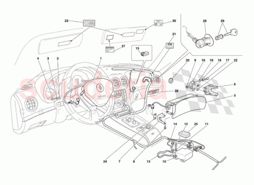 Part Diagram for Ferrari 66766500