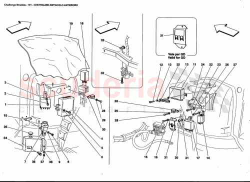 Part Diagram for Ferrari 198308