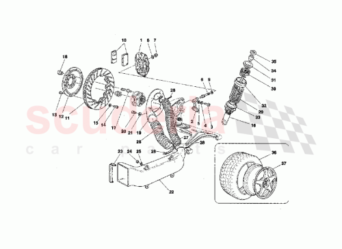 Part Diagram for Ferrari 166026