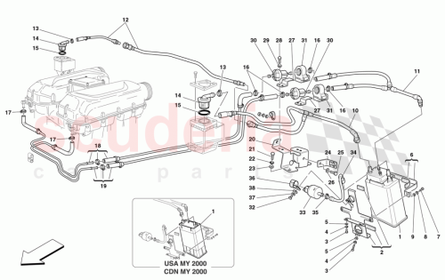 Part Diagram for Ferrari 181018