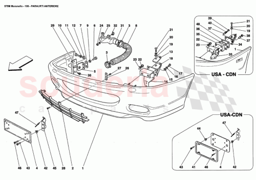 Part Diagram for Ferrari 66084100