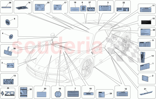 Part Diagram for Ferrari 308953