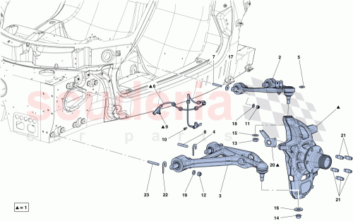 Part Diagram for Ferrari 305456