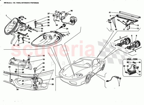 Part Diagram for Ferrari 65705400