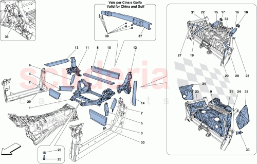Part Diagram for Ferrari 85151100