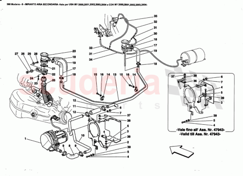 Part Diagram for Ferrari 178435