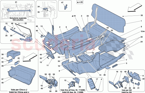 Part Diagram for Ferrari 13550078