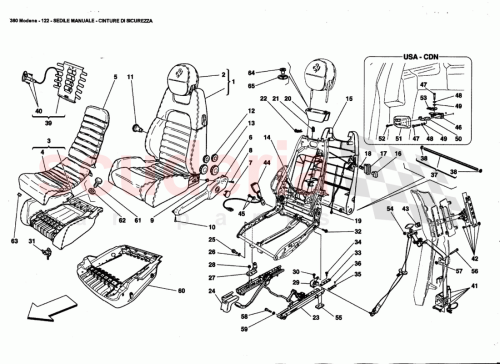 Part Diagram for Ferrari 66157300