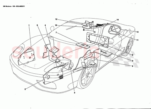 Part Diagram for Ferrari 65303100