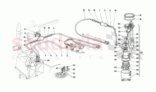 Part Diagram for Ferrari 144329