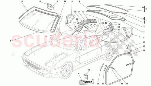 Part Diagram for Ferrari 64050300