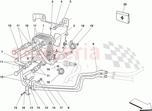 Part Diagram for Ferrari 70001898