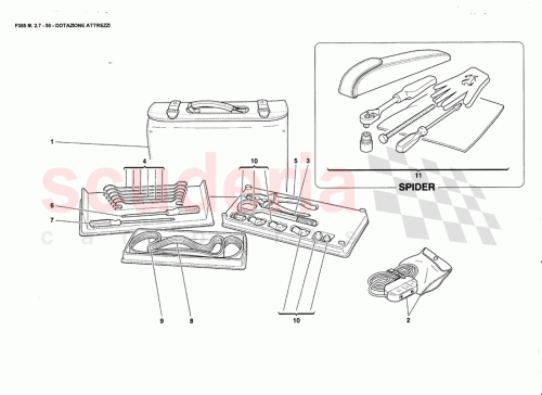 Part Diagram for Ferrari 164683