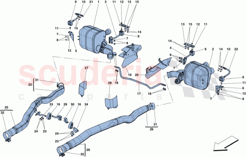 Part Diagram for Ferrari 320940