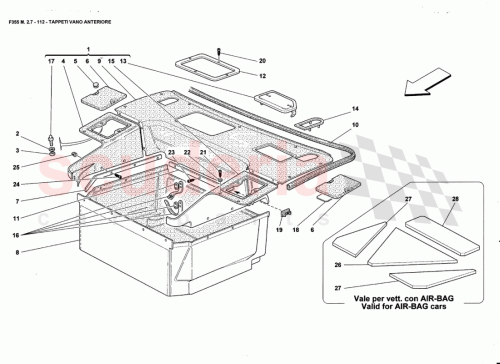 Part Diagram for Ferrari 64527000
